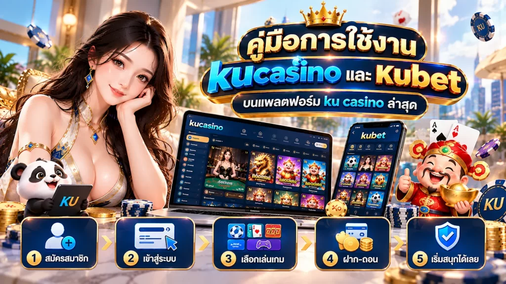 คู่มือการใช้งาน kucasino และ kubet บนแพลตฟอร์ม ku casino ล่าสุด