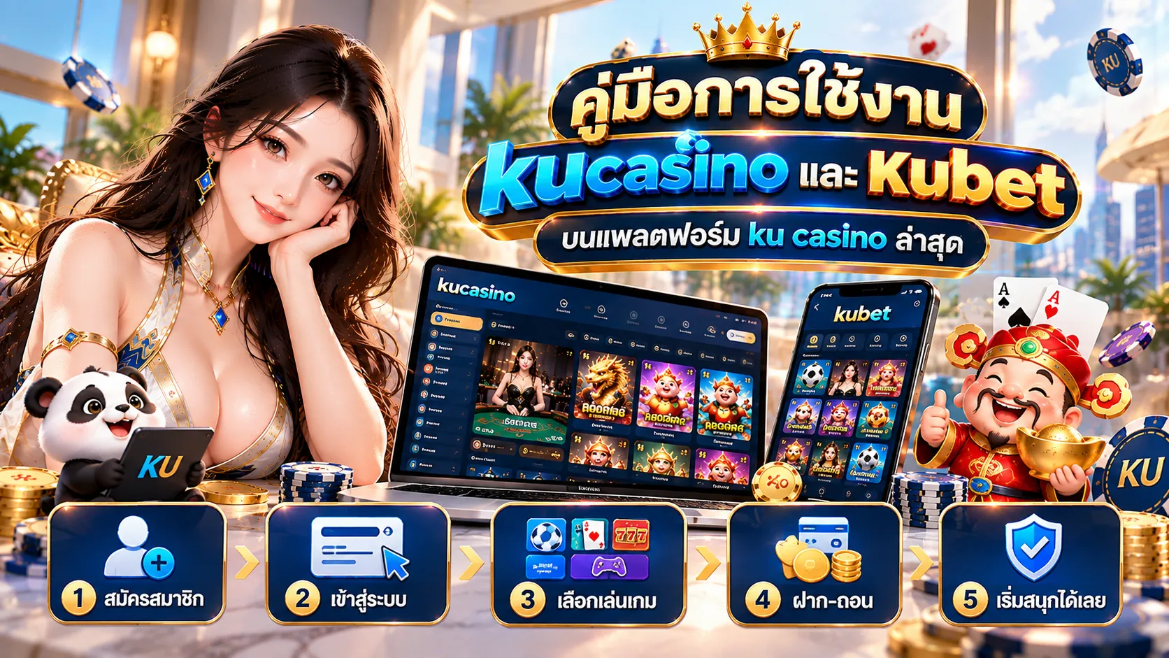 คู่มือการใช้งาน kucasino และ kubet บนแพลตฟอร์ม ku casino ล่าสุด