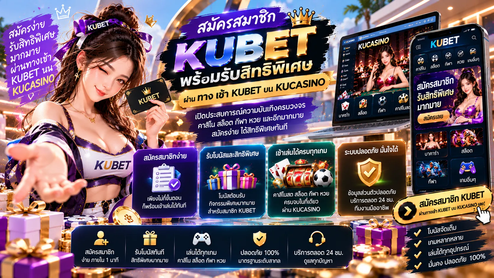 สมัครสมาชิก kubet พร้อมรับสิทธิพิเศษผ่าน ทาง เข้า kubet บน kucasino